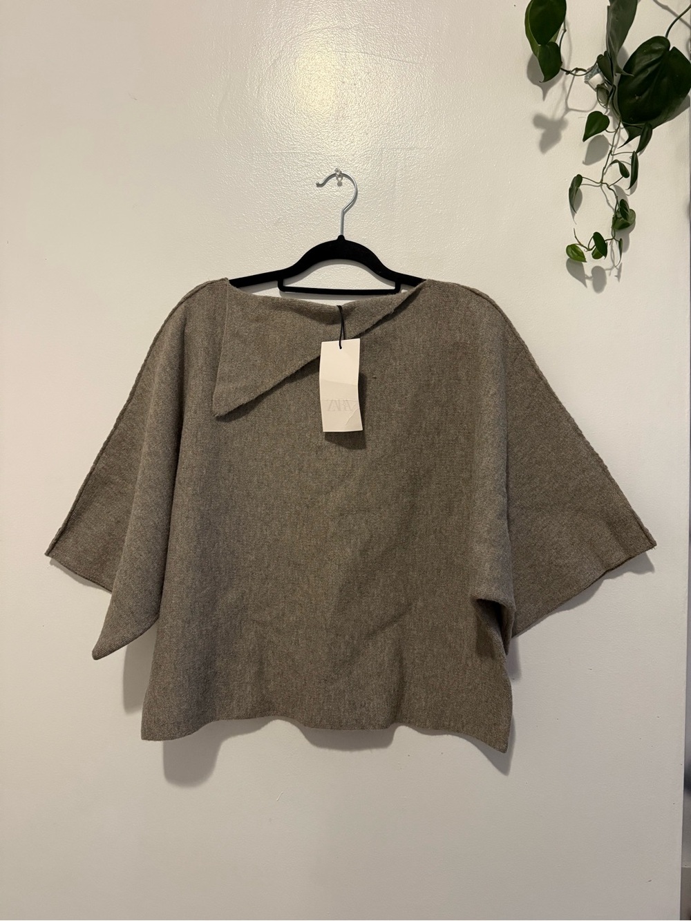 Zara Set | Gray Knit Top & Midi Skirt Matching NWT